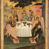 A LARGE ICON SHOWING THE OLD TESTAMENT TRINITY Russian, 18t - Foto 1