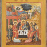 A FINE ICON SHOWING THE OLD TESTAMENT TRINITY Russian, circ - photo 1
