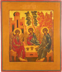 AN ICON SHOWING THE OLD TESTAMENT TRINITY 2nd half 20th cen