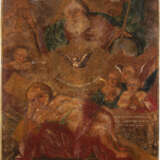 A LARGE DATED ICON SHOWING 'CHRIST THE UNSLEEPING EYE' Ukra - фото 1