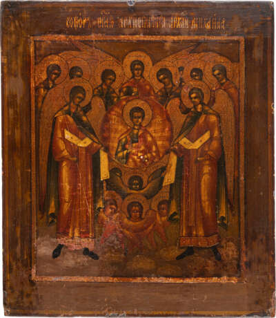 AN ICON SHOWING THE SYNAXIS OF THE ARCHANGELS Russian, 19th - Foto 1