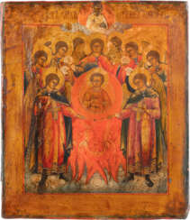 A FINE ICON SHOWING THE SYNAXIS OF THE ARCHANGELS Russian,