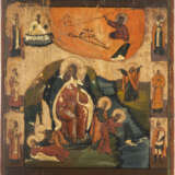AN ICON SHOWING THE PROPHET ELIJAH, HIS LIFE IN THE DESERT - photo 1