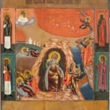 AN ICON SHOWING THE PROPHET ELIJAH, HIS LIFE IN THE DESERT - фото 1