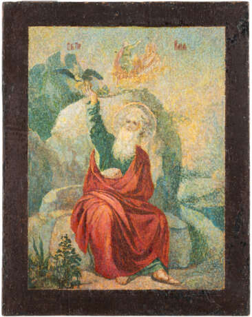 A SMALL ICON SHOWING THE PROPHET ELIJAH Russian, circa 1900 - Foto 1