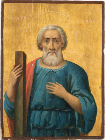 A LARGE ICON SHOWING ST. ANDREW THE APOSTLE Greek, 2nd half - photo 1