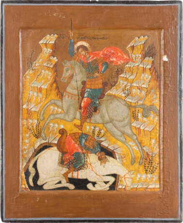 AN ICON SHOWING ST. DEMETRIUS OF THESSALONIKI 2nd half 20th - photo 1