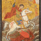 A MELCHITE ICON SHOWING ST. GEORGE KILLING THE DRAGON Near - photo 1
