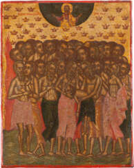 A FINELY PAINTED ICON OF THE FORTY MARTYRS OF SEBASTE Greek