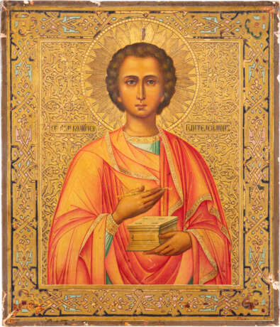 AN ICON SHOWING ST. PANTELEIMON Russian, late 19th century - photo 1