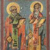 TWO ICONS: A DATED ICON SHOWING STS. NICHOLAS OF MYRA AND S - photo 3