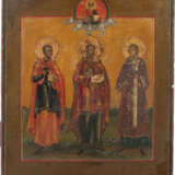 AN ICON SHOWING STS. SAMON, GURIY AND AVIV Russian, 19th ce - photo 1