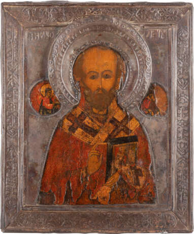 TWO ICONS: ST. NICHOLAS OF MYRA AND A FEAST DAY ICON Russia - photo 3