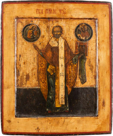 AN ICON SHOWING ST. NICHOLAS OF ZARAYSK Russian, 18th centu - фото 1