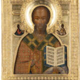 A VERY LARGE AND FINE ICON SHOWING ST. NICHOLAS OF MYRA WIT - photo 1