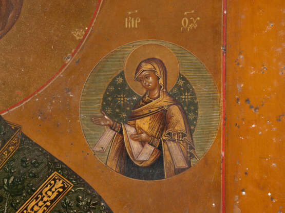 A VERY LARGE AND FINE ICON SHOWING ST. NICHOLAS OF MYRA WIT - photo 4