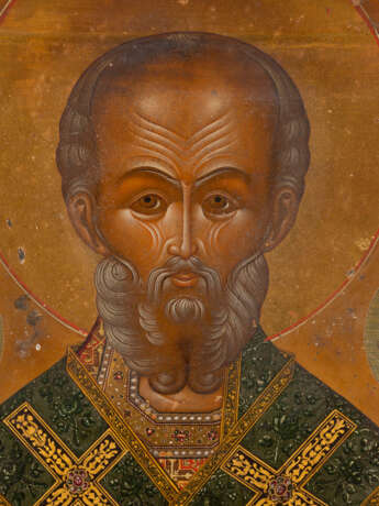 A VERY LARGE AND FINE ICON SHOWING ST. NICHOLAS OF MYRA WIT - photo 5