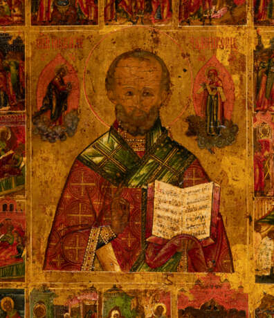 A FINELY PAINTED VITA ICON OF ST. NICHOLAS OF MYRA Russian, - photo 5