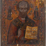 TWO ICONS SHOWING ST. NICHOLAS OF MYRA AND CHRIST PANTOKRAT - фото 3