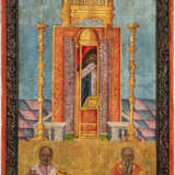 A LARGE DATED ICON SHOWING ST. SPYRIDON AND SELECTED SAINTS - Foto 1