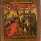 A RARE AND LARGE ICON OF THE HEAVENLY LADDER OF ST. JOHN KL - photo 1