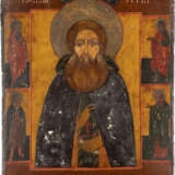 AN ICON SHOWING ST. SERGEY OF RADONEZH WITH SILVER OKLAD Ru - фото 2