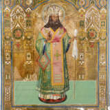 AN ICON SHOWING ST. FEODOSIY OF UGLITCH Russian, after 1896 - фото 1