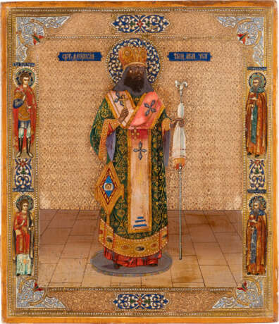 AN ICON SHOWING SAINT FEODOSII OF UGLICH (ARCHBISHOP OF CHE - photo 1