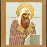 A FINE ICON SHOWING ST. HERMOGENES PATRIARCH OF MOSCOW Russ - photo 1