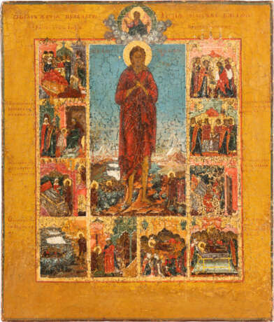 A RARE VITA ICON OF ST. ALEXIUS, MAN OF GOD Russian, 19th c - photo 1