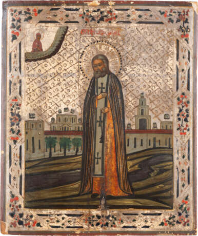 AN ICON SHOWING ST. SERAPHIM OF SAROV Russian, after 1903 T - photo 1