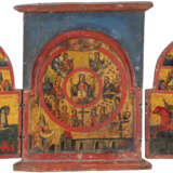 A RARE DATED TRIPTYCH SHOWING ALL SAINTS AND SELECTED SAINT - Foto 1