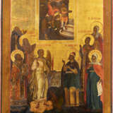 A VERY LARGE ICON SHOWING THE BEHEADING OF ST. JOHN THE FOR - photo 1