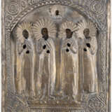 AN ICON SHOWING FOUR SELECTED SAINTS Russian, 2nd half 19th - фото 1