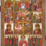 A LARGE ICON SHOWING THE CRUCIFIXION OF CHRIST, LITURGICAL - photo 1