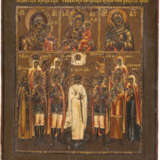 A QUADRI-PARTITE ICON SHOWING IMAGES OF THE MOTHER OF GOD A - Foto 1