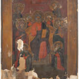 AN ICON SHOWING THE DEISIS AND A LARGE MULTI-PARTITE ICON R - photo 2