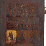 AN ICON SHOWING THE DEISIS AND A LARGE MULTI-PARTITE ICON R - photo 3