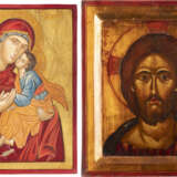 TWO ICONS SHOWING CHRIST 'WITH THE FEARSOME EYE' AND THE MO - фото 1