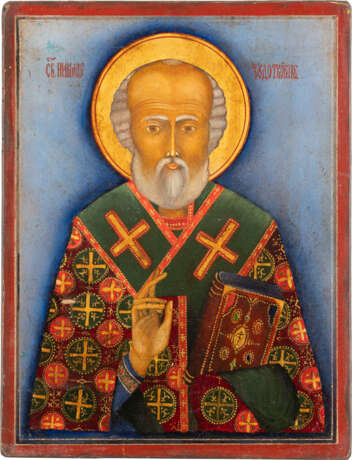 AN ICON SHOWING ST. NICHOLAS OF MYRA 2nd half 20th century - photo 1