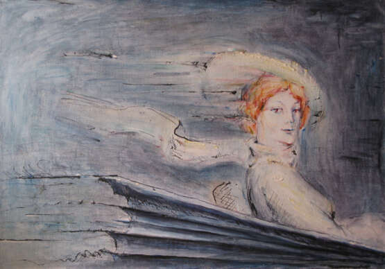 Painting “Мгновение”, Canvas on the subframe, Oil paint, Portrait, Russia, 2010 - photo 1