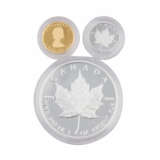 Schickes kleines Kanada-Maple-Leaf- Gedenkset mit GOLD und SILBER - bestehend aus - фото 2