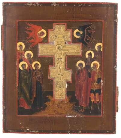 Staurothek-Ikone mit Oklad, Kreuzigung Christi - photo 2