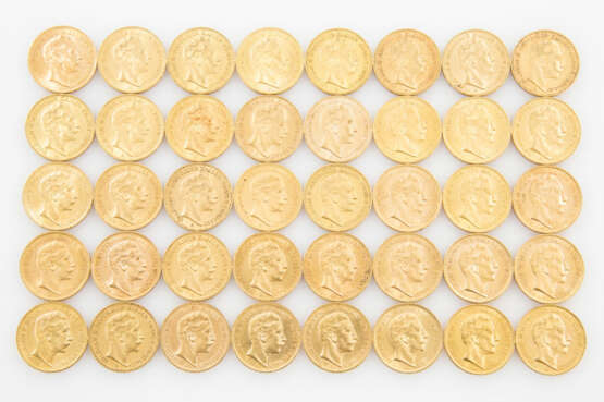 Preussen/GOLD - 40 x 20 Goldmark Wilhelm II., - Foto 1