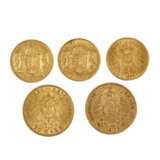 Historisches Goldkonvolut - 2 x 10 Mark, - фото 2