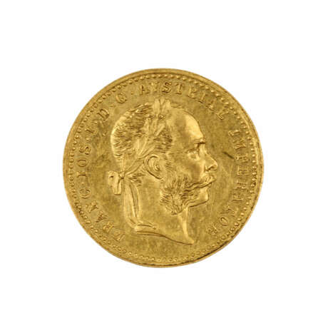 Österreich/Gold - 1 Dukat 1886, Franz Joseph, ss., Kratzer, - фото 1