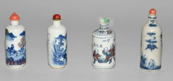 Lot: 4 Snuff Bottles - Foto 4