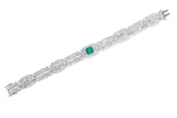 Smaragd-Brillant-Bracelet