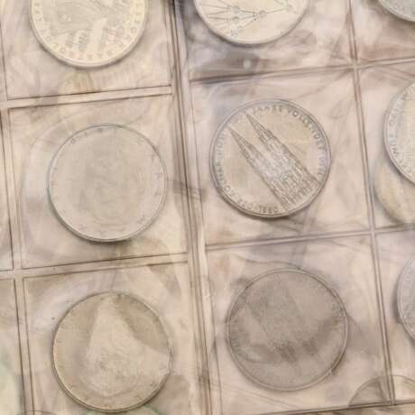 Größeres Silberlot mit Münzen BRD, III. Reich, - photo 2