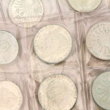 Größeres Silberlot mit Münzen BRD, III. Reich, - photo 4